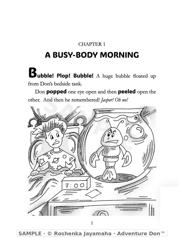 Chapter One — A Busy-Body Morning, opening page